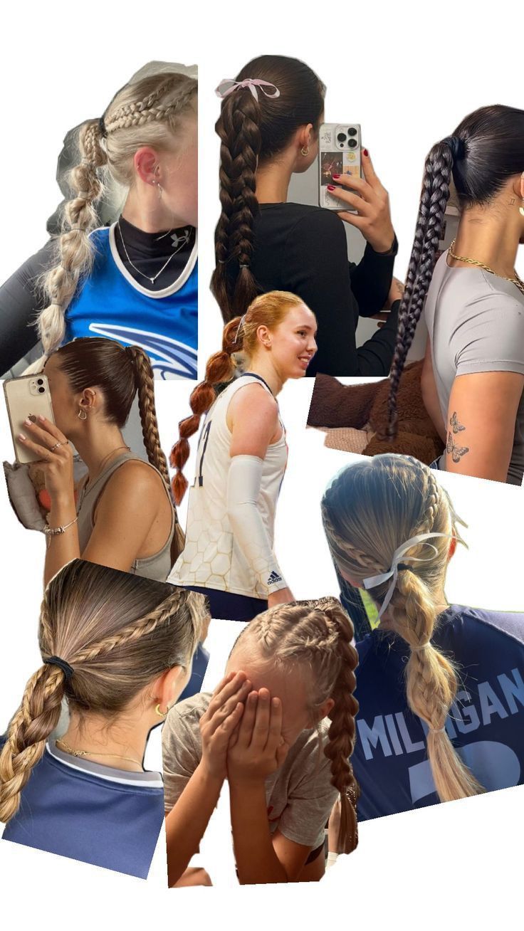 penteados para jogar vôlei feminino