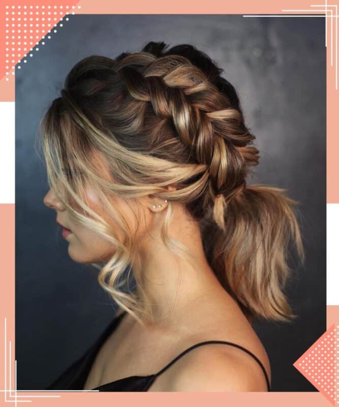 penteados para madrinha cabelo médio com franja