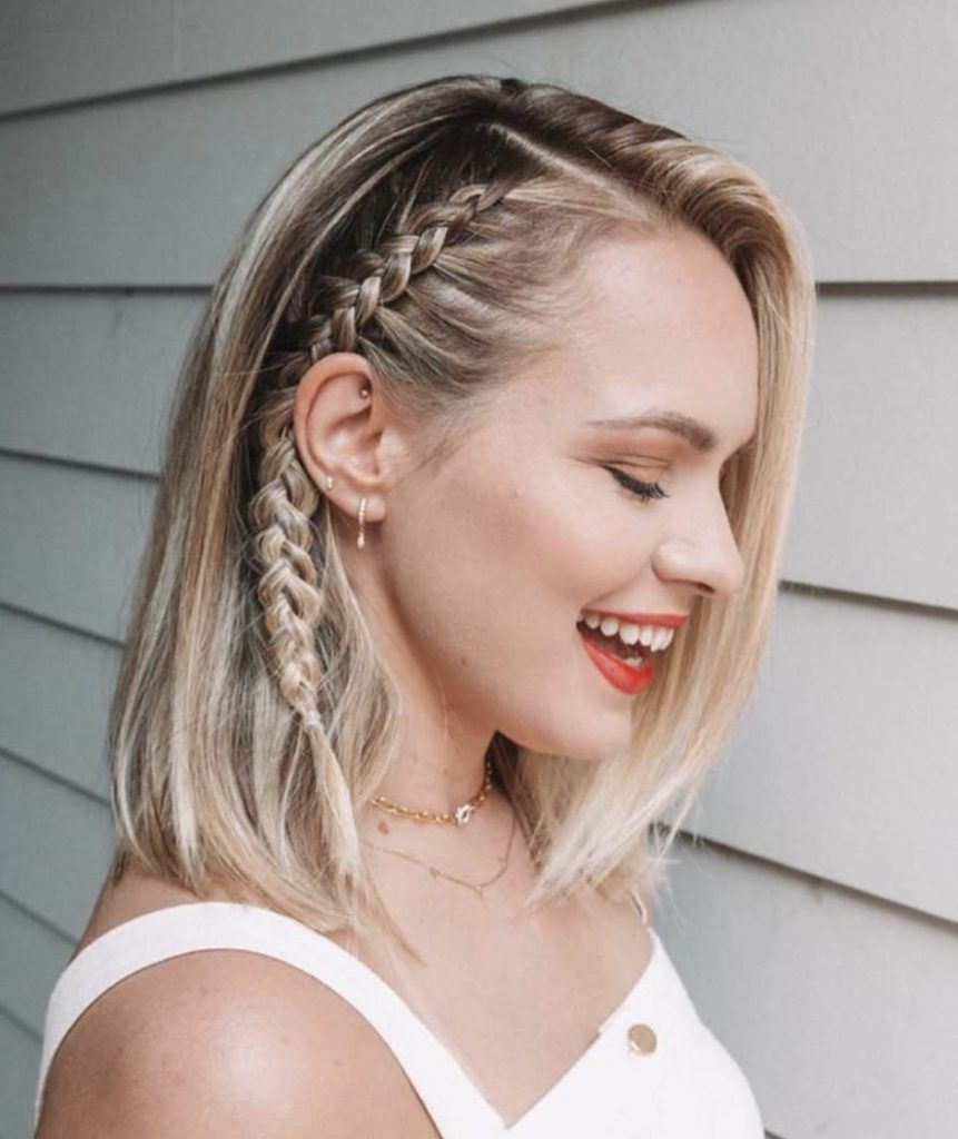penteados para madrinha cabelo médio casamento dia