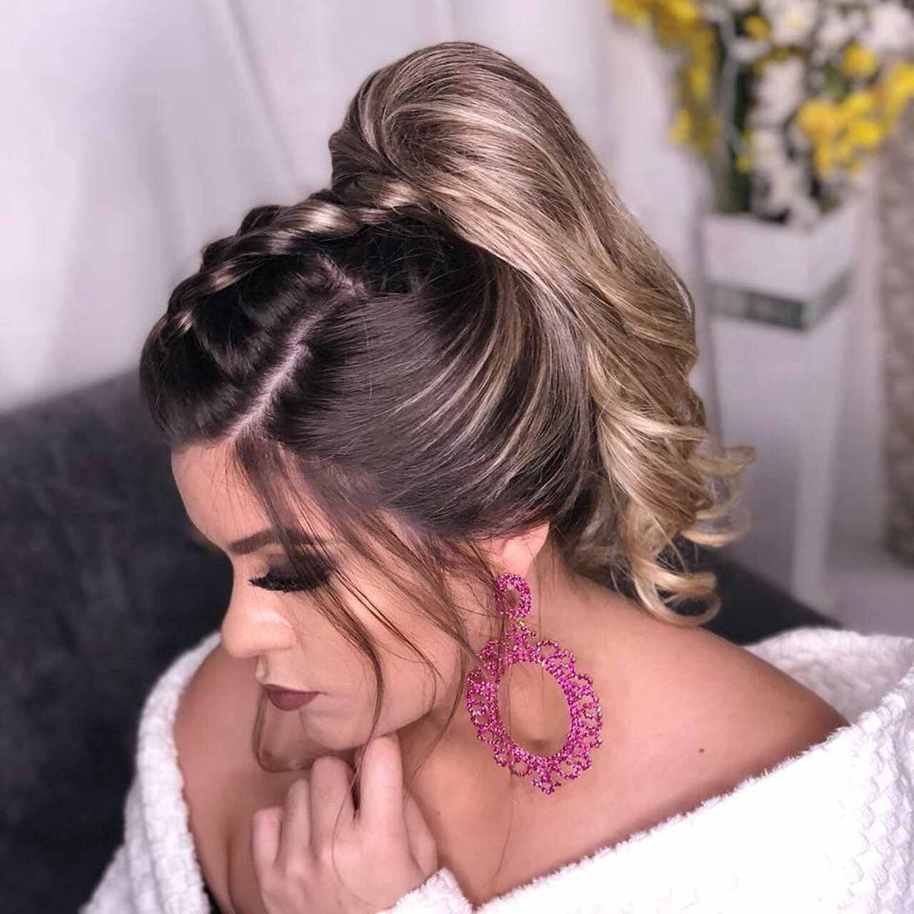 penteado casamento trança embutida