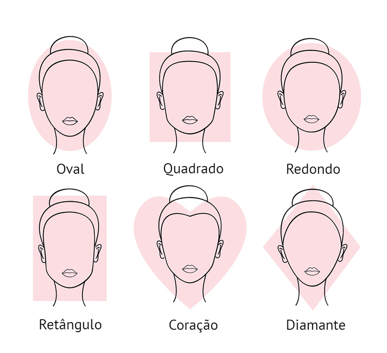 penteados trabalho rosto redondo