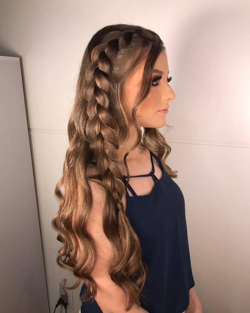 cabelo para usar com beca