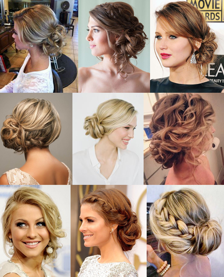 penteados presos para cabelo médio