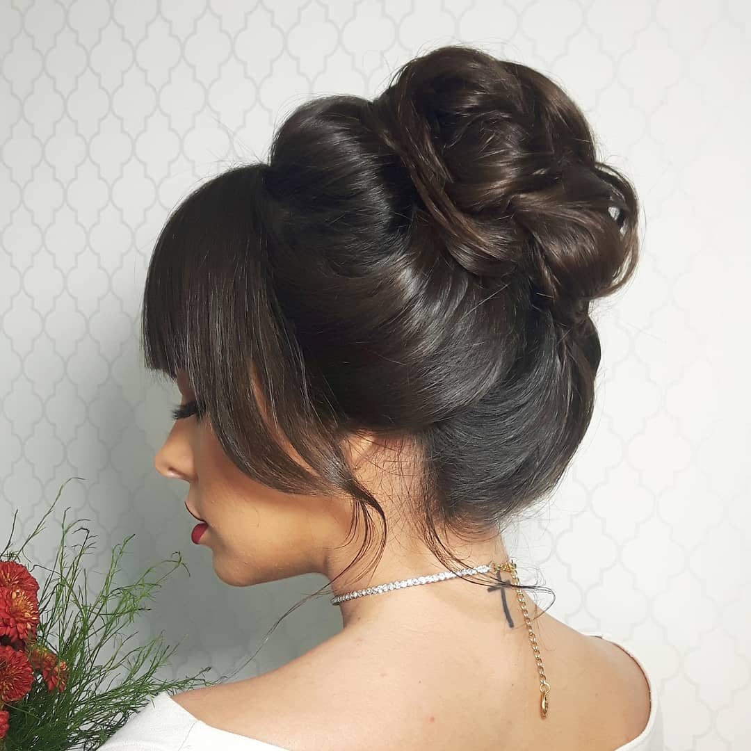 penteados presos para casamento simples