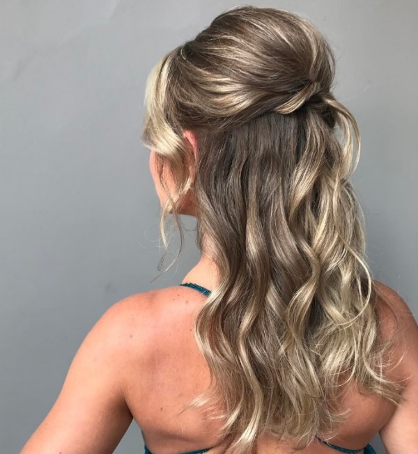 penteados semi presos para cabelo liso