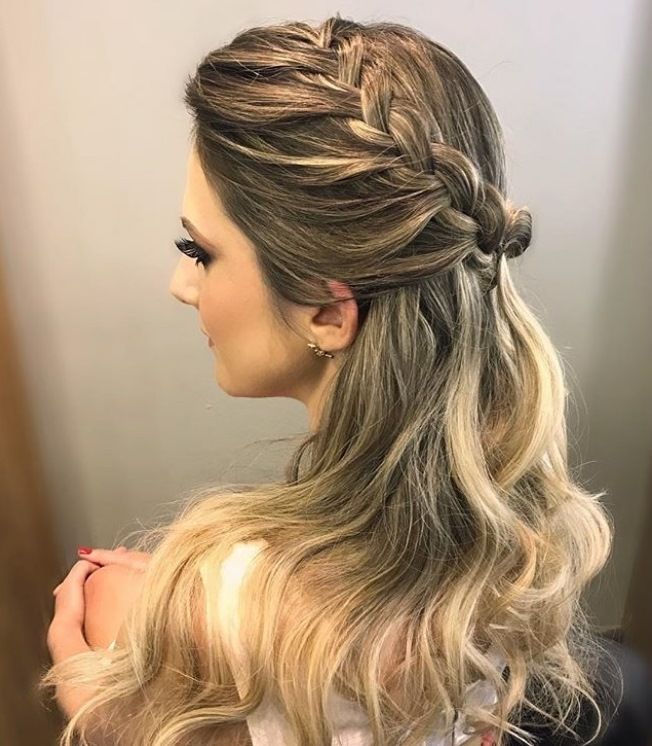 penteados semi presos para cabelo liso