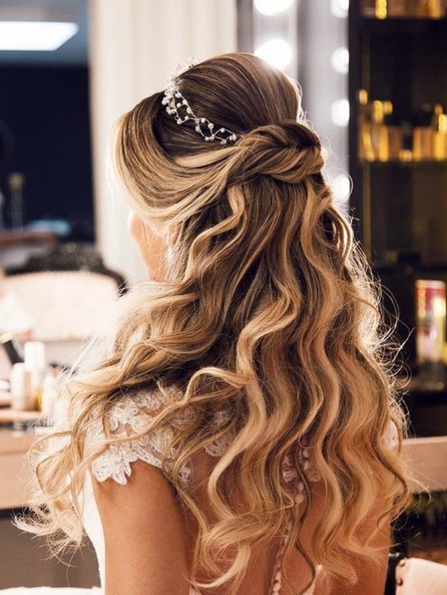 penteados semi presos para cabelo longo