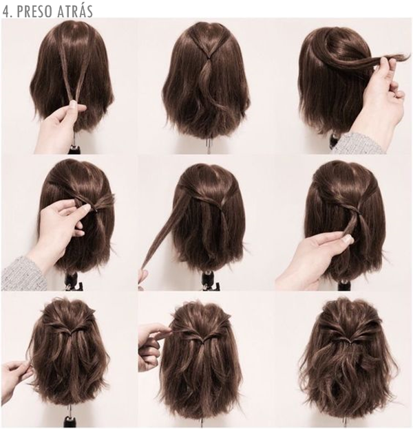 penteados para festa cabelo curto