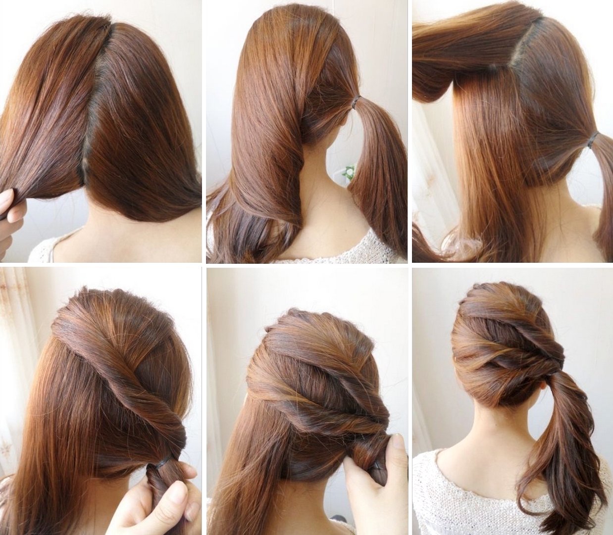 penteados para cabelo liso/ondulado/cacheado/crespo