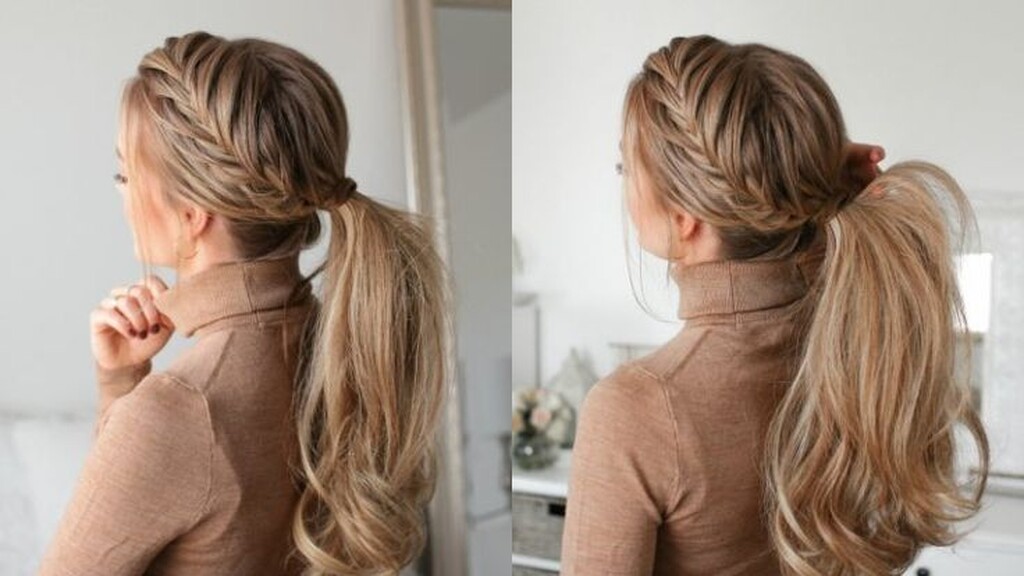 penteados para disfarçar cabelo oleoso/com frizz