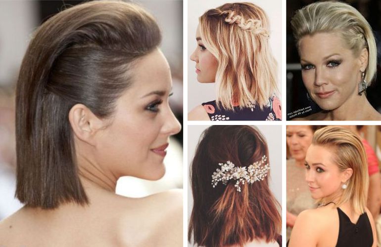 penteados com acessorios cabelo medio casamento