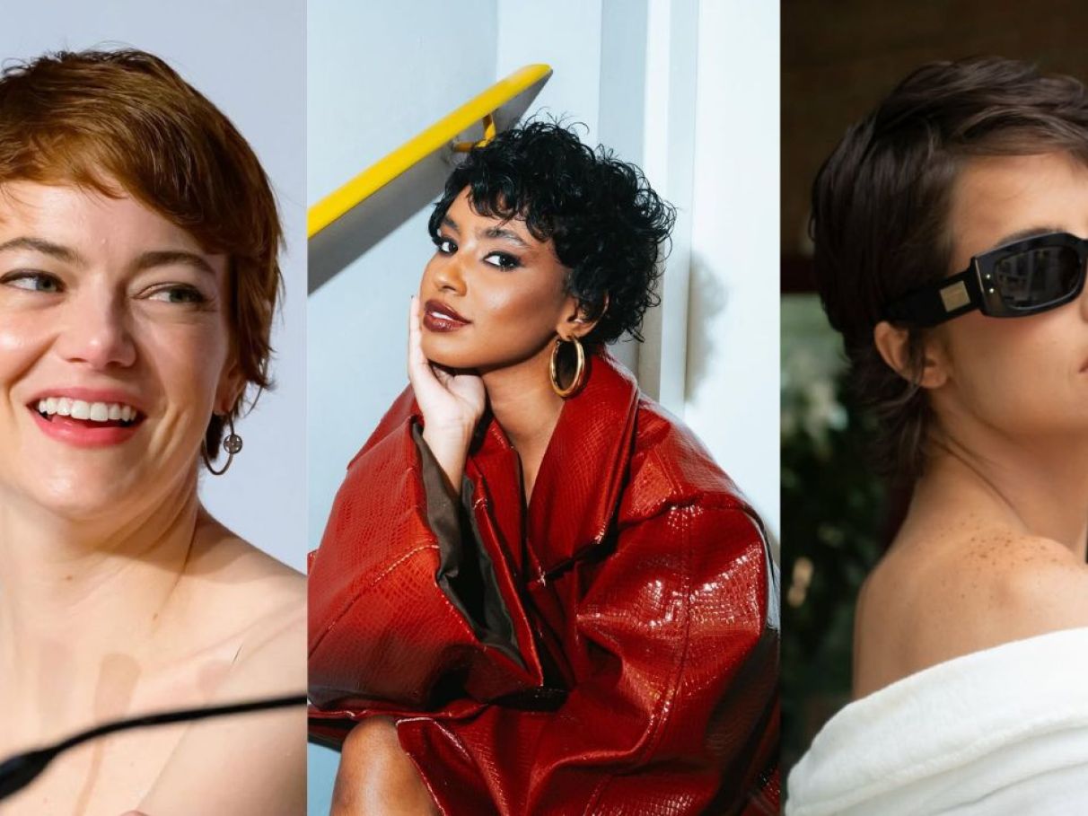 pixie cut para rosto oval