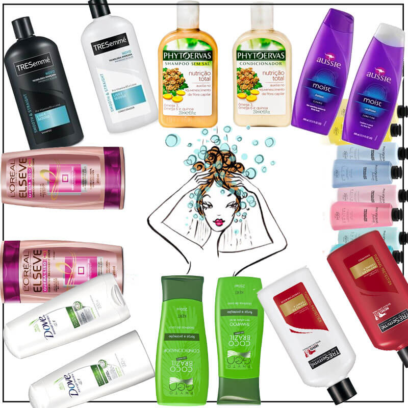 misturar shampoos na lavagem