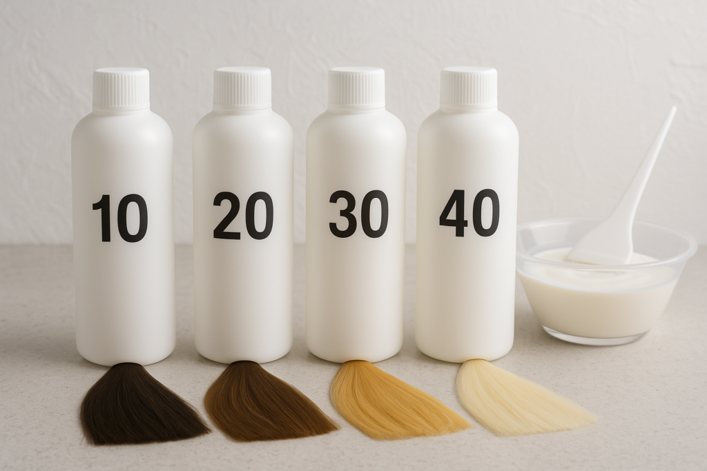 descoloração cabelo 4 tons água oxigenada