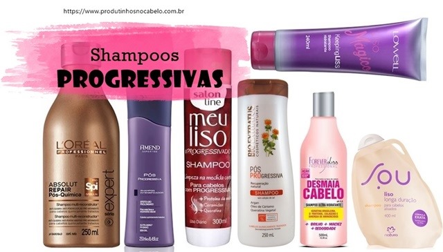 shampoo pós química cabelo liso