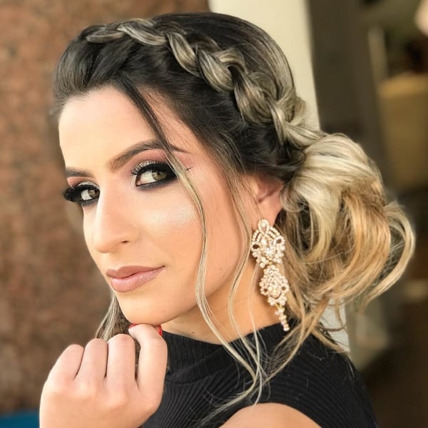 penteados com meia cola casamento convidada