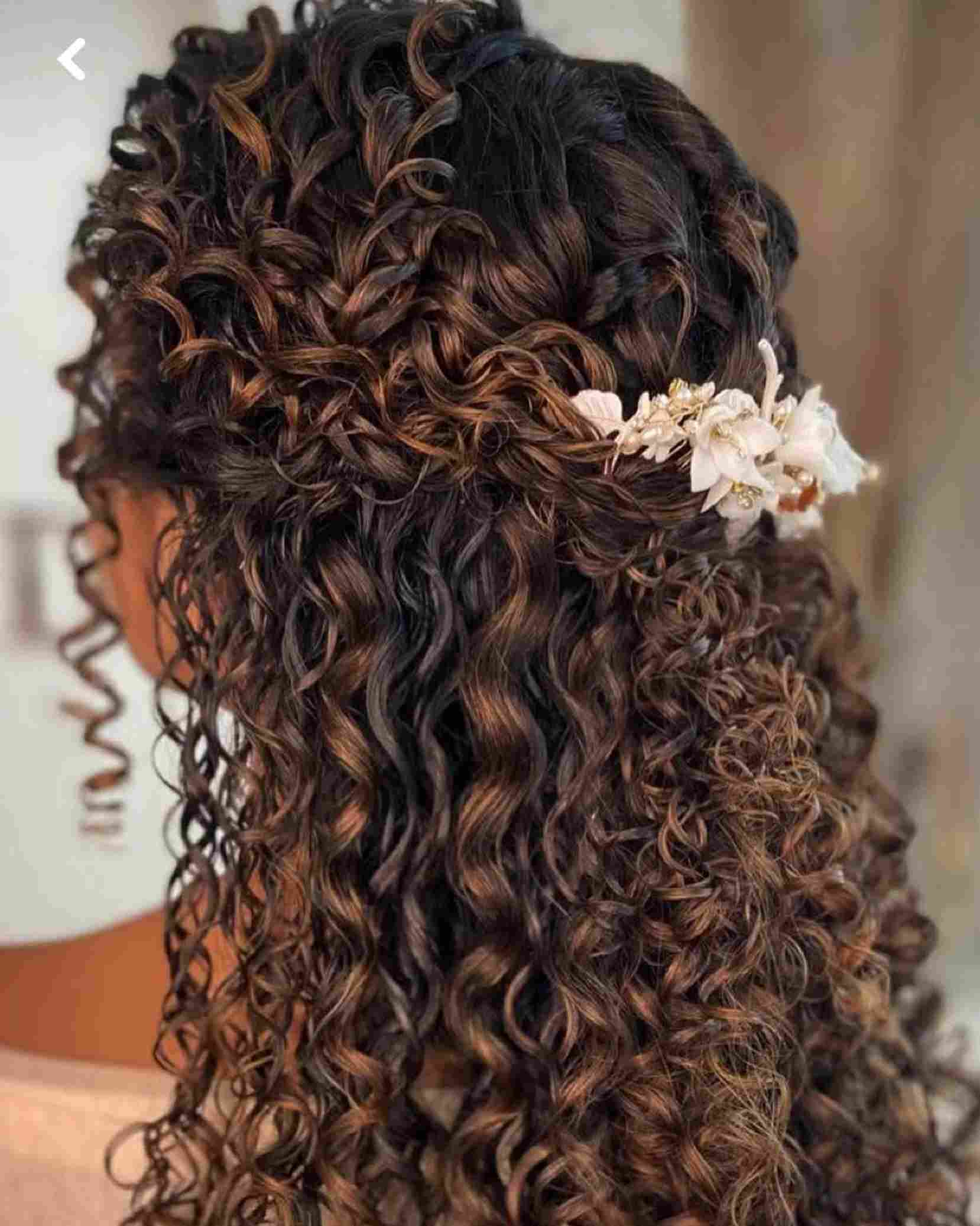 penteados para casamento convidada cabelo liso solto