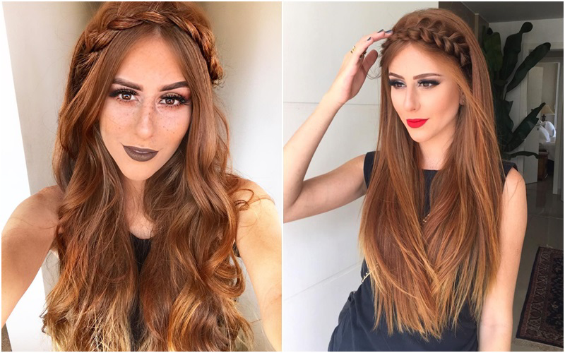 penteado formatura cabelo solto liso