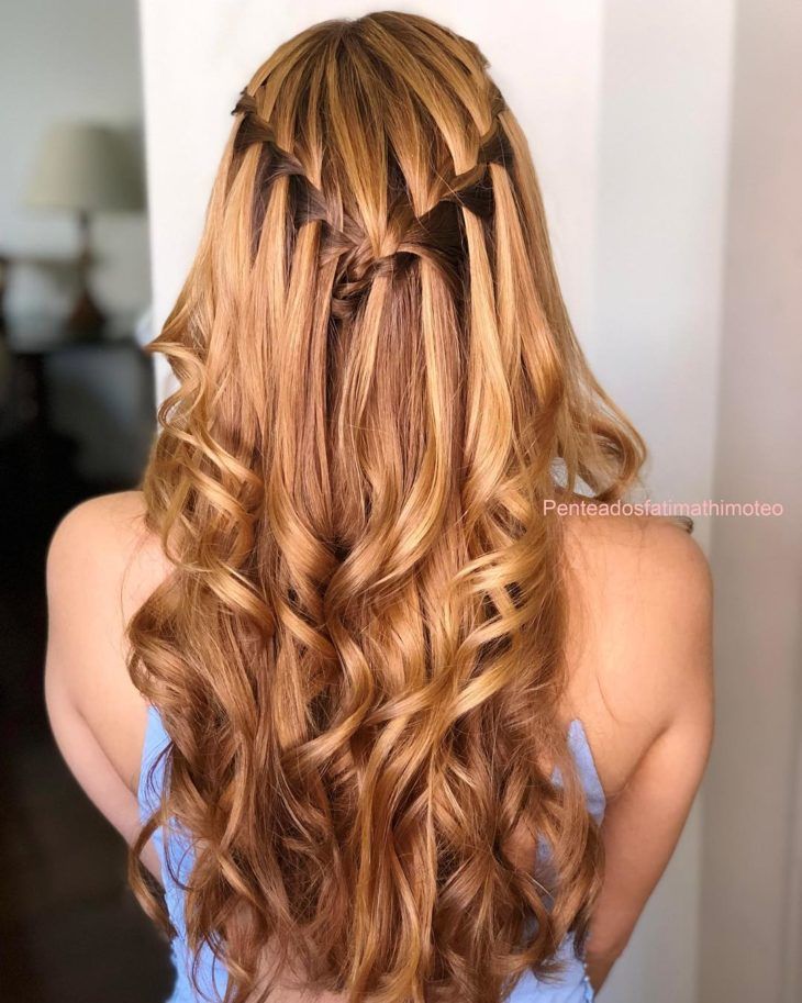 penteado formatura cabelo solto crespo