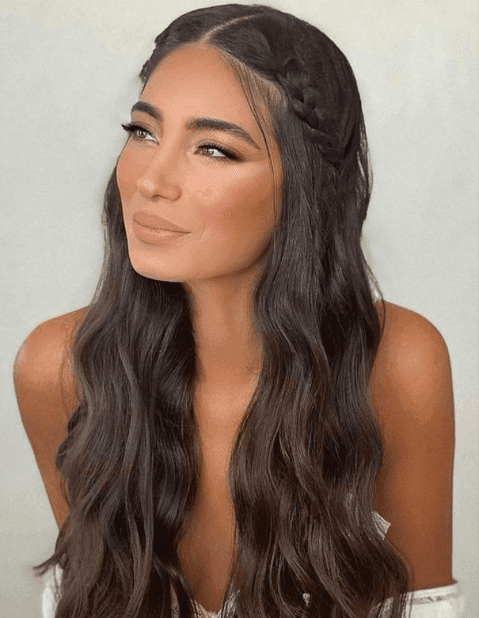 penteado formatura cabelo solto longo
