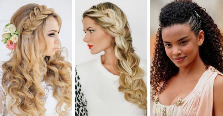penteados para casamento dia