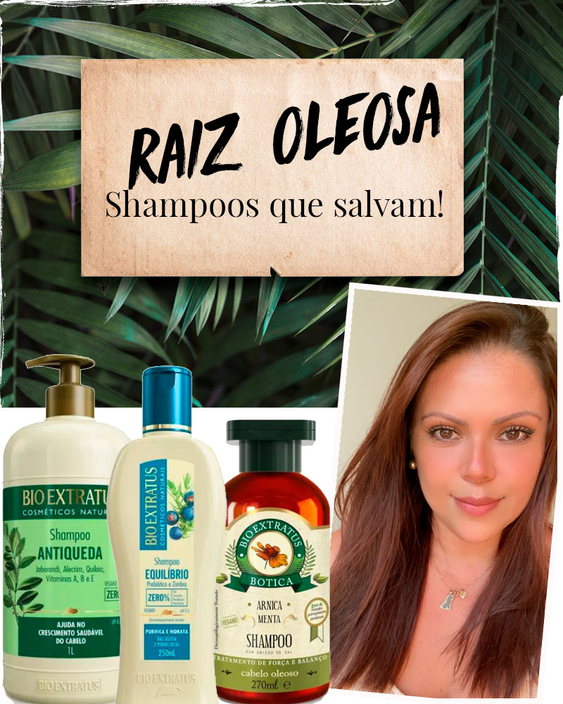 shampoo para raiz oleosa e pontas secas